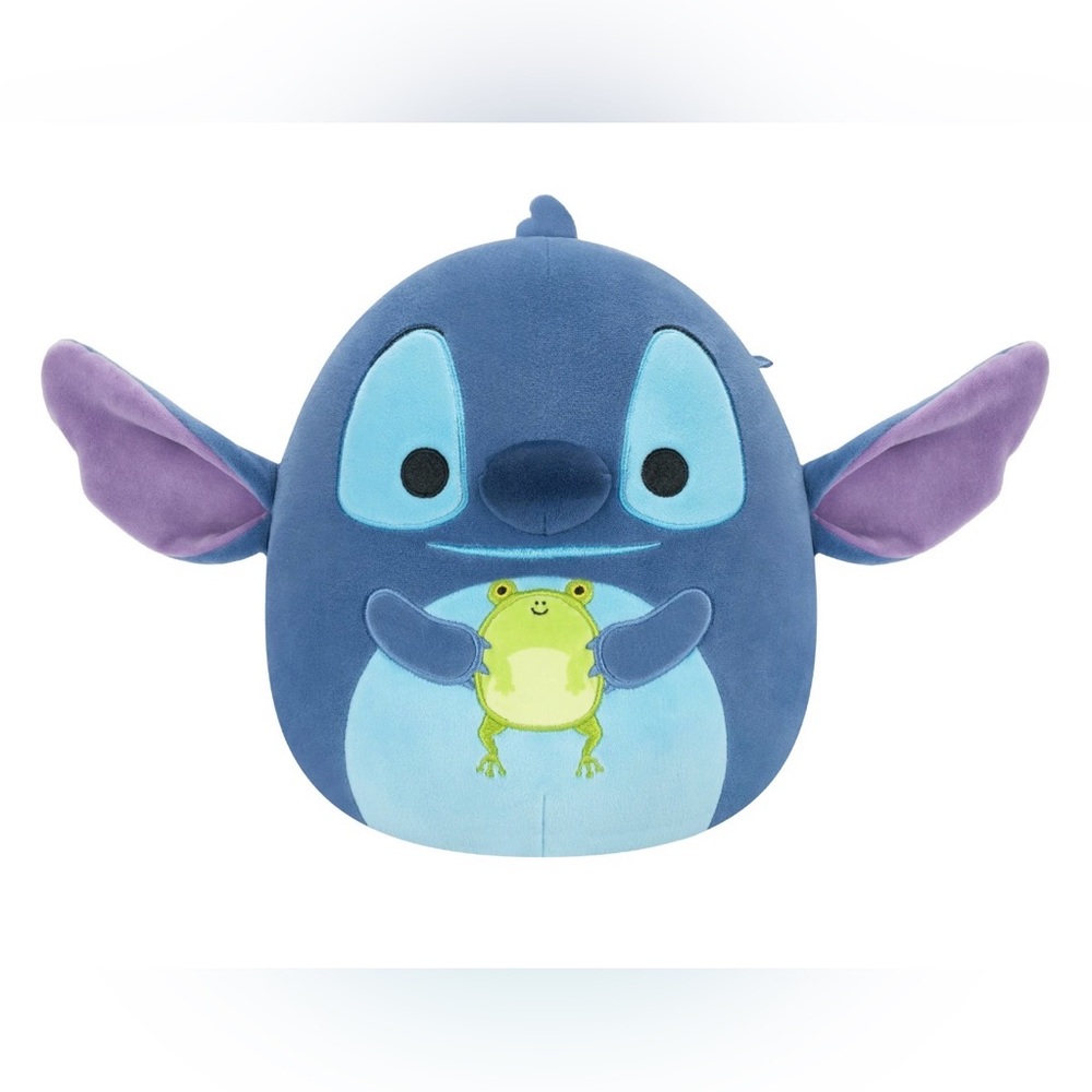 Disney Squishmallows Stitch Holding a Frog Plush BNWT